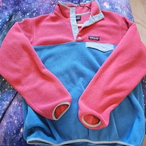 Patagonia Fleece pink and blue small